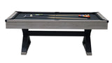 Rustic Industrial 84-Inch MDF Billiards Table With Accessories - Omega Lifestyles
