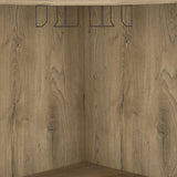 Modern Corner Bar Cabinet With Ten Built-In Wine Rack - Omega Lifestyles