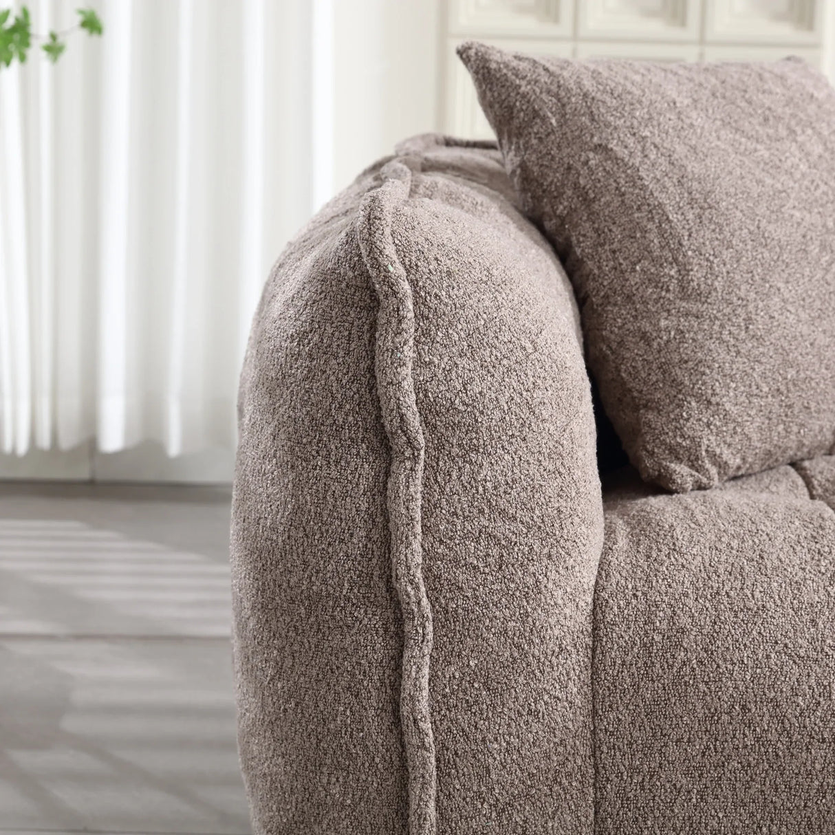 Chenille High Resilience Foam Cozy Bean Bag Chair - Omega Lifestyles