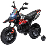 Aprilia Licensed 12V Electric Kids Motorcycle With Training Wheels - Omega Lifestyles