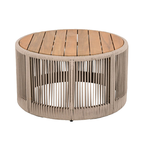 Rustic Acacia Wood Coffee Table And Side Table Set - Sleep Galleria