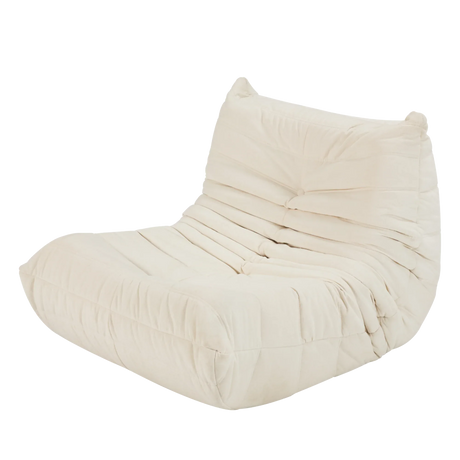 High-Density Foam Ergonomic Art Deco Bean Bag Chair - Omega Lifestyles