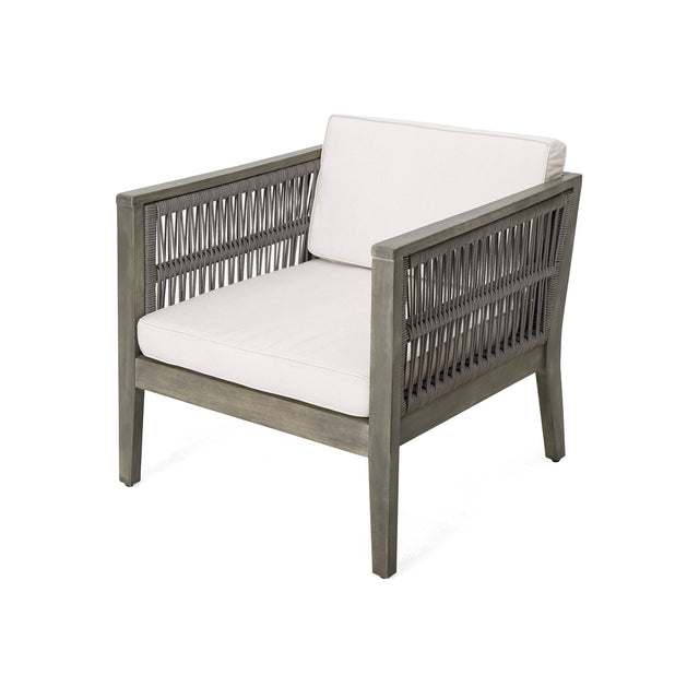 4-Piece Acacia Wood Outdoor Patio Furniture Set - Omega Lifestyles