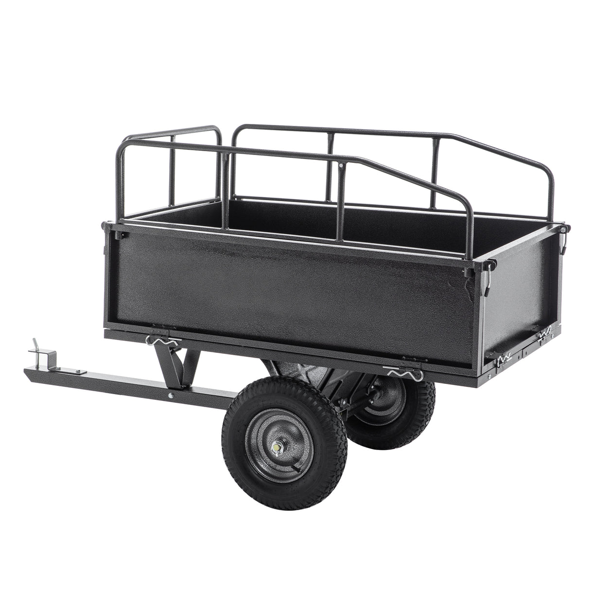 Heavy-Duty Steel 17 Cu.Ft. Tow Behind Dump Cart Trailer
