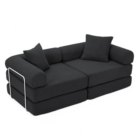 Modular Folding Convertible Corduroy Sofa Bed - Omega Lifestyles