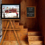 Winter Friends Multicolor Ready To Hang Framed Print - Omega Lifestyles