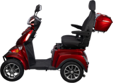 Heavy Duty 4 Wheel Red Mobility Scooter - Omega Lifestyles