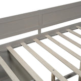 Full Solid Wood Full Size Daybed With Drawers And Shelves - Omega Lifestyles