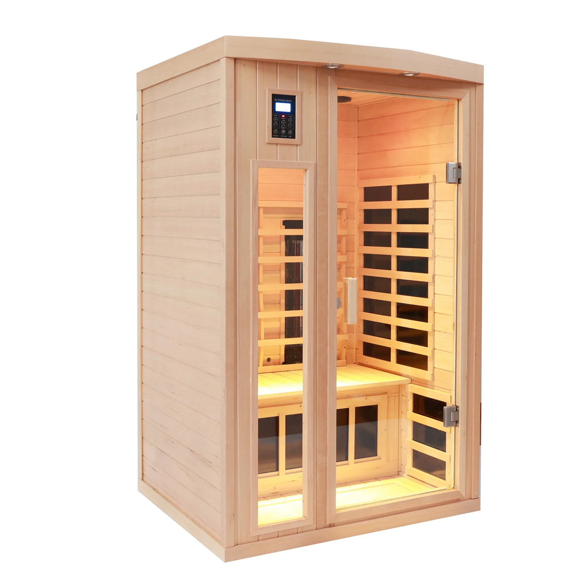 Two Person Far Infrared Canadian Hemlock Wood Sauna - Omega Lifestyles