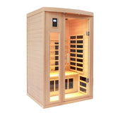 Two-Person Eastern Hemlock Low EMF Far Infrared Sauna - Omega Lifestyles