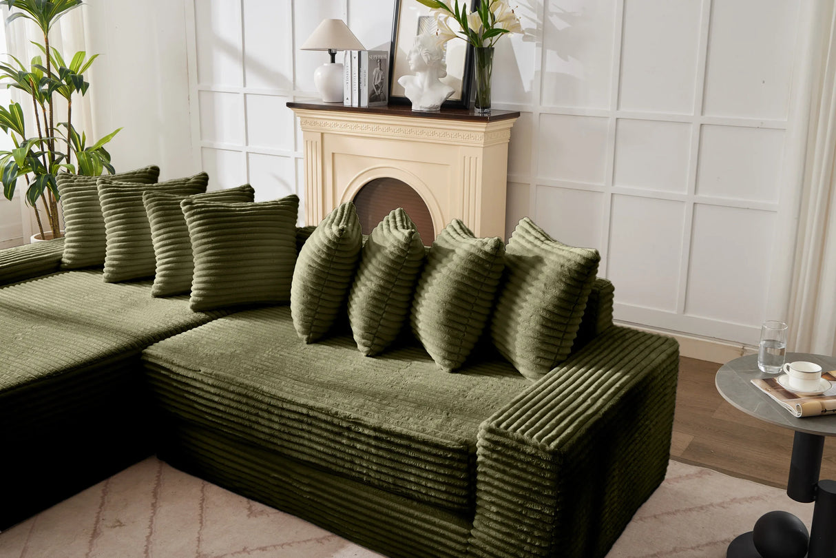 Convertible Corduroy Foldable Floor Sofa Bed - Omega Lifestyles