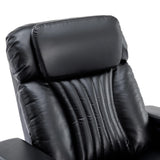 Power Swivel PU Leather Recliner Chair With Tray Table - Omega Lifestyles