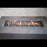 Concrete Charcoal Propane Outdoor Fire Pit Table 56-Inch - Omega Lifestyles
