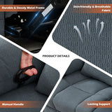 Manual Reclining Oversized Soft Metal Frame Loveseat - Omega Lifestyles