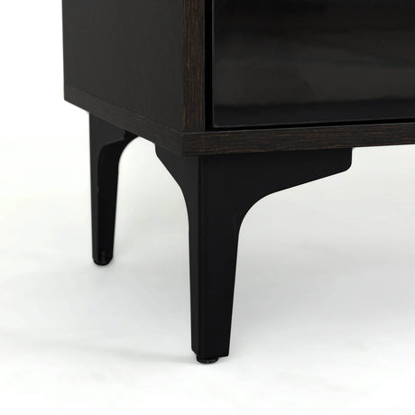 Antique Particle Board TV Stand With LED Lighting - Omega Lifestyles