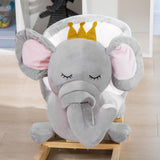 Toddler Plush Elephant Rocking Chair With Sound - Omega Lifestyles
