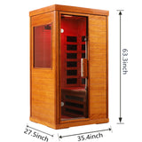 Far Infrared Low EMF Solid Wood Indoor Dry Sauna Room - Omega Lifestyles