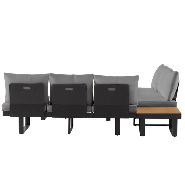 Adjustable Reclining Outdoor Sectional Patio Furniture Set - Omega Lifestyles