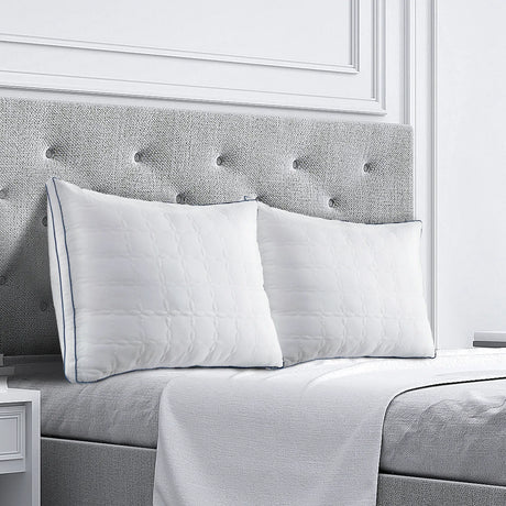 Set of 2 Soft Down Alternative Bed Pillows Standard Size - Omega Lifestyles