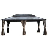 12x18-Foot Hardtop Metal Gazebo With Drainage System