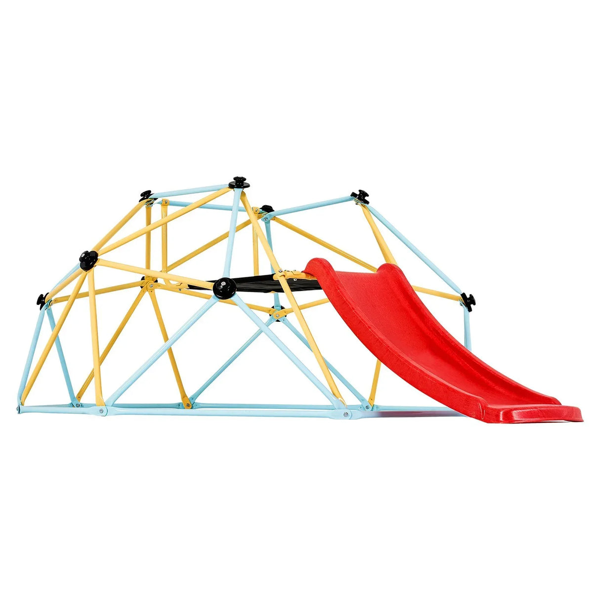 8FT Steel Kids Climbing Dome With Slide Playground - Omega Lifestyles
