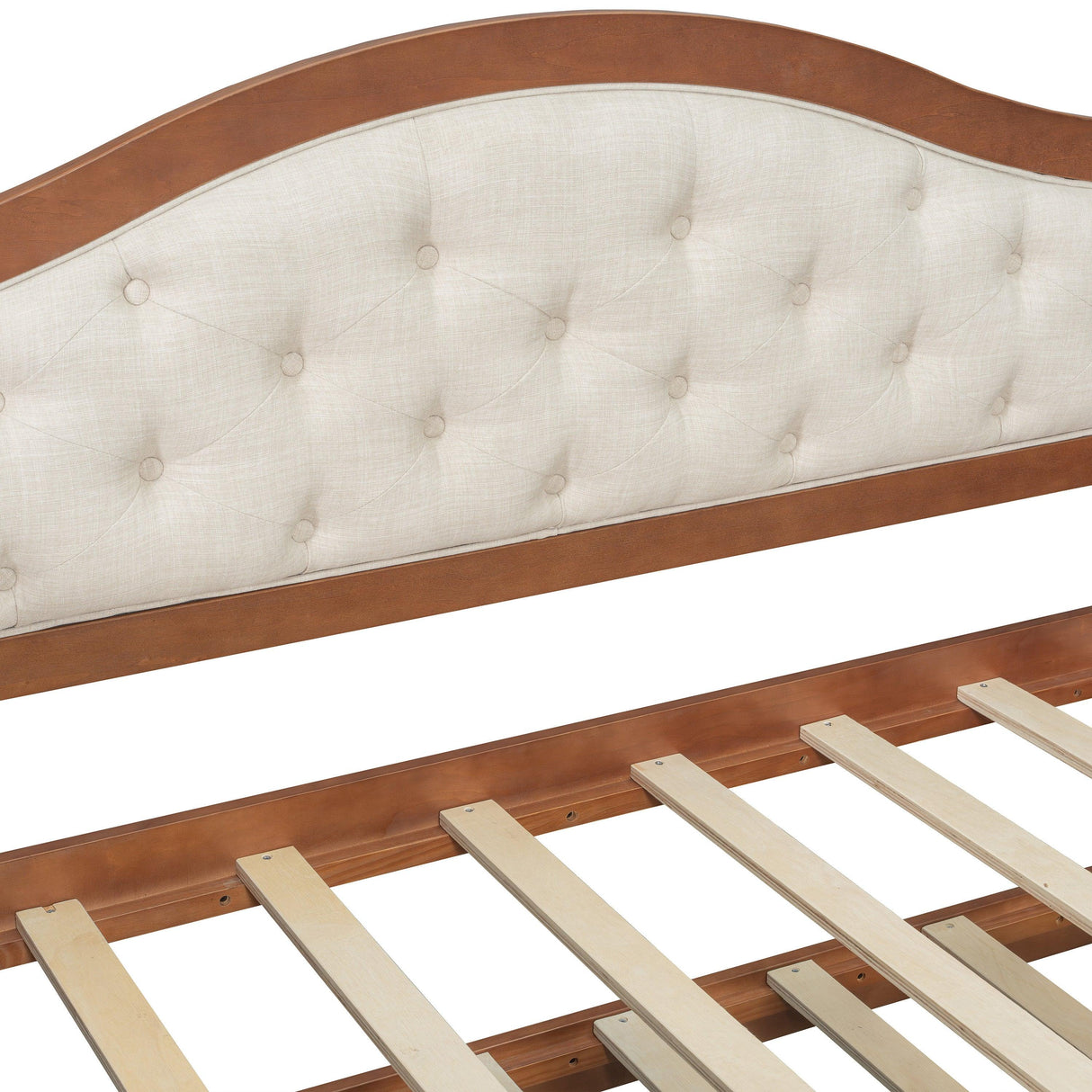 Twin Daybed With Trundle And Storage Drawers Walnut - Omega Lifestyles