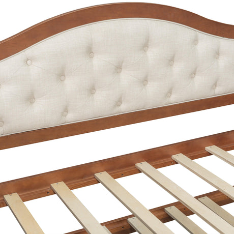 Twin Daybed With Trundle And Storage Drawers Walnut - Omega Lifestyles