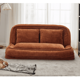 Convertible Adjustable Position Chenille Lazy Loveseat Sofa - Sleep Galleria