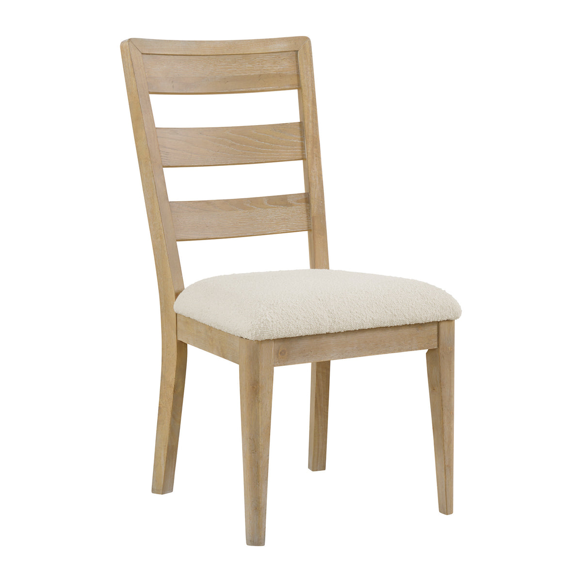 Brown Upholstered Solid Wood Dining Chair Set Of 2