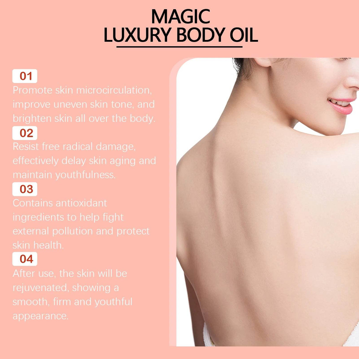 Body Massage Oil Deep Moisturizing Tightening Firming Care