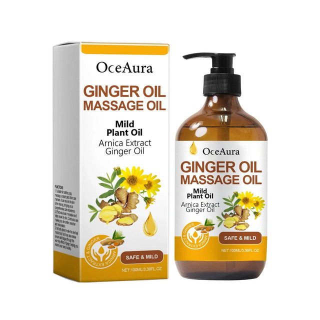 Ginger Infused Soothing Relaxing Body Massage Oil - Omega Lifestyles