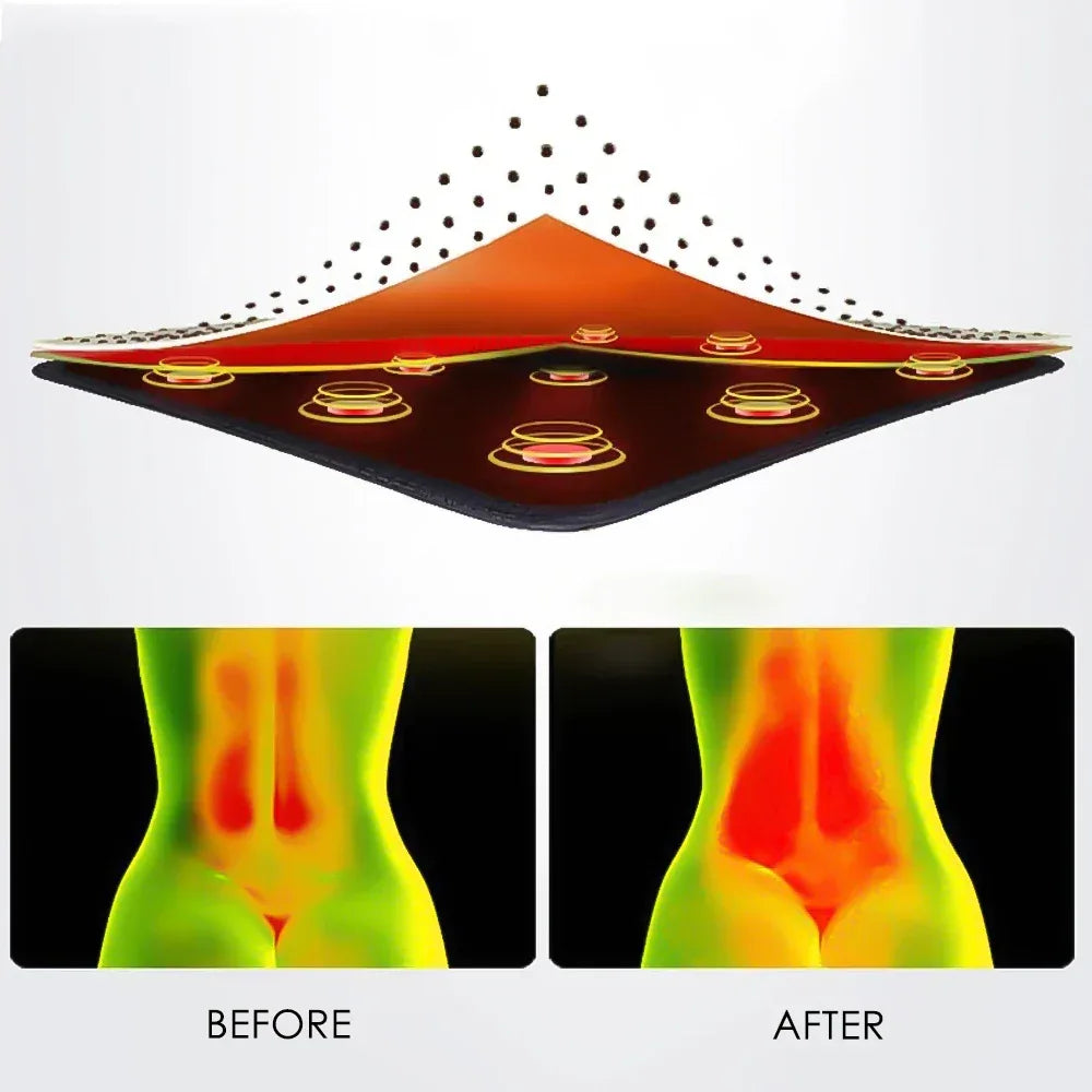 Self-Heating Adjustable Waist Support Brace Lumbar Belt - Omega Lifestyles