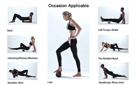 Electric Vibration Yoga Foam Roller Muscle Recovery Massager - Omega Lifestyles