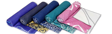 Extra Large Microfiber Quick-Drying Yoga Towel With Anchor Pockets - Omega Lifestyles