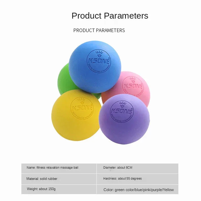 Portable 6.3cm Rubber Massage Ball For Muscle Relief - Omega Lifestyles