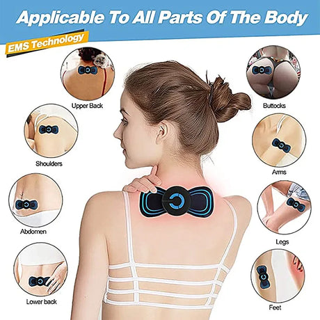 Portable Electric Neck Back Massager With 10 Adjustable Modes - Omega Lifestyles