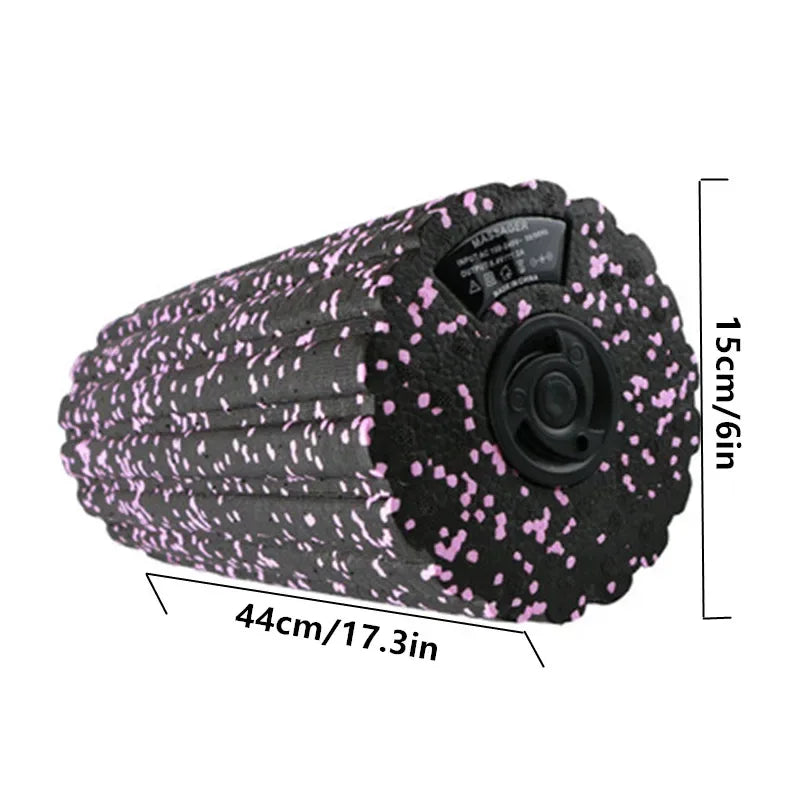 Electric Rechargeable Vibrating Foam Roller Deep Tissue Massager - Omega Lifestyles