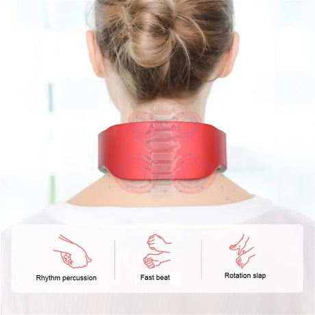 Neck Shoulder Heated Pulse Massager With 4 Kneading Heads - Omega Lifestyles