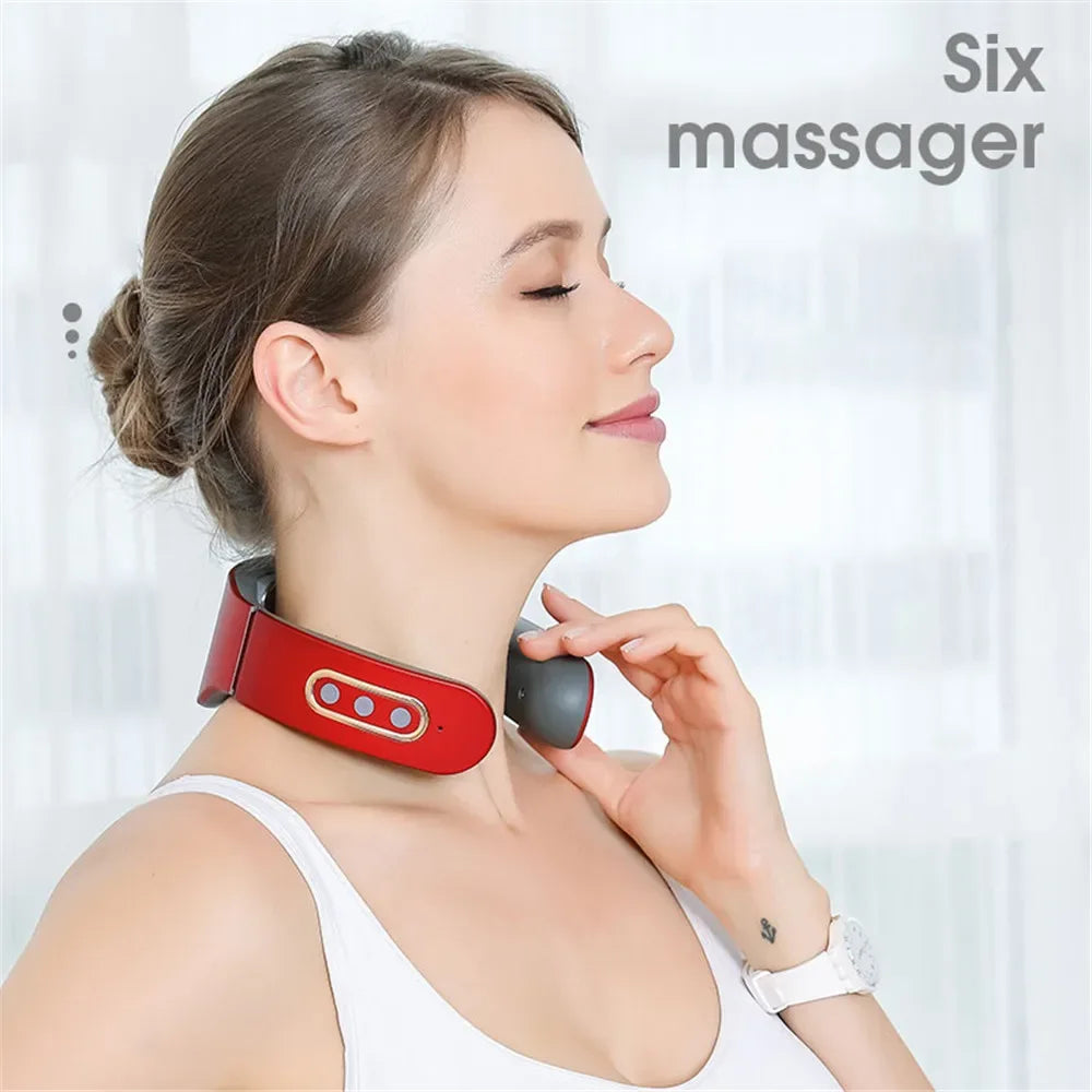 Electric Neck And Shoulder Pulse Heat Massager - Omega Lifestyles