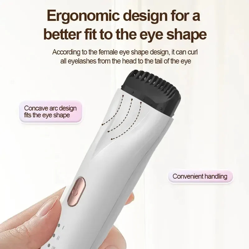 Electric Heated Eyelash Curler 3-Speed Temperature Control - Omega Lifestyles