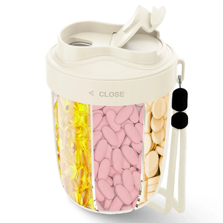 Large Capacity BPA-Free 7-Compartment Pill Dispenser - Omega Lifestyles