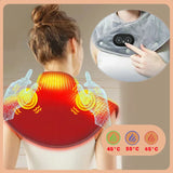 Electric Heating Neck Shoulder Pad With Vibration Massage - Omega Lifestyles
