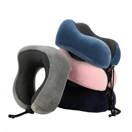 U-Shaped Memory Foam Travel Neck Pillow Cervical Support - Omega Lifestyles