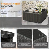 7-Piece Outdoor Rattan Wicker Sectional Sofa Set - Omega Lifestyles