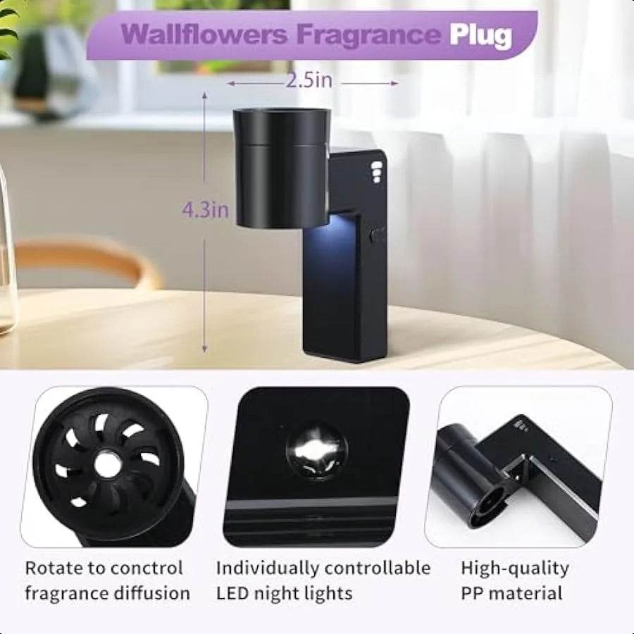 2-Piece Wall Fragrance Plug-In Night Light Set - Omega Lifestyles