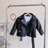 Children’s Autumn Thin Cotton Polyester PU Leather Jacket - Omega Lifestyles