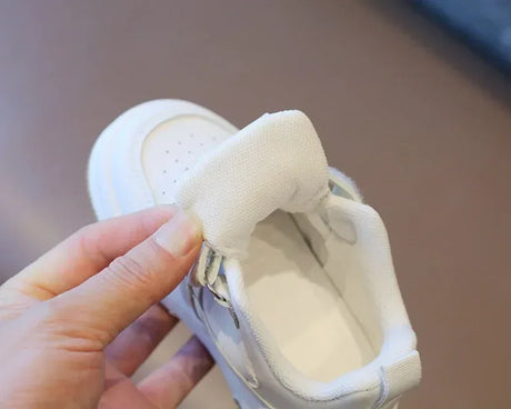 Breathable PU Leather Children's Casual Hook & Loop Sneakers - Omega Lifestyles