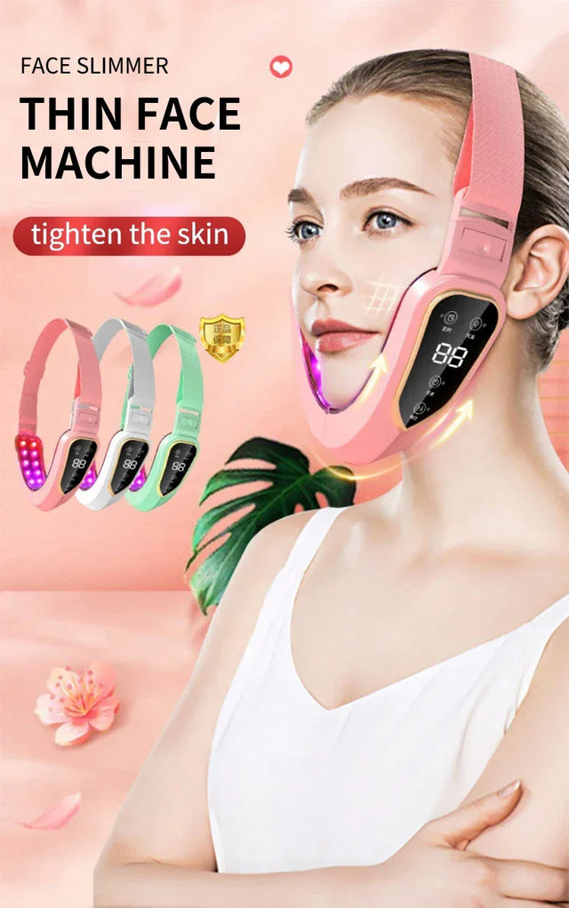LED Photon Therapy Facial Slimming Vibration Massager - Omega Lifestyles