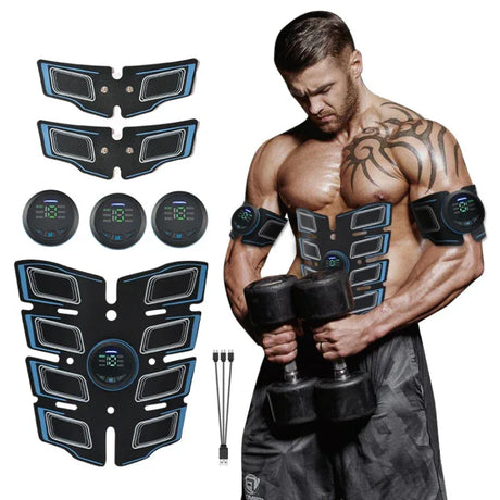 EMS Portable Abdominal Muscle Trainer Body Toning Massager - Omega Lifestyles