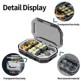 Portable 6-Grid Transparent Waterproof Pill Storage Box - Omega Lifestyles